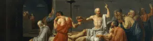 Tableau représentant Socrate, philosophe grec, figure des origines du coaching de vie par le questionnement