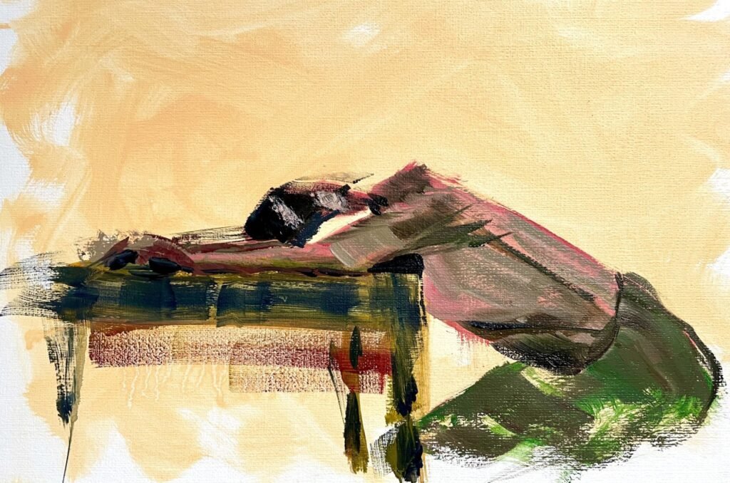 Boredom Anastasiya Krokhmal problème de concentration adulte peinture fatigue mentale
