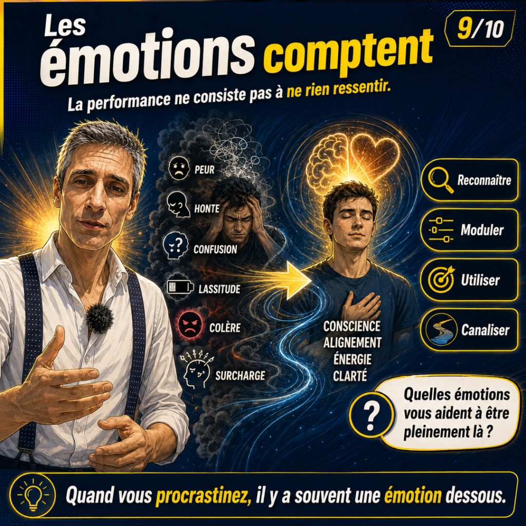 Image sur les caractéristiques des champions montrant comment reconnaître, moduler et canaliser ses émotions.