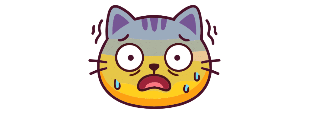 Chat stressé et agité illustrant la gestion du stress et de l’anxiété